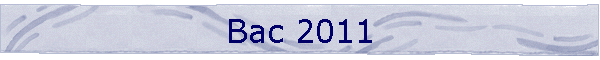 Bac 2011